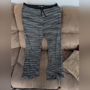 Black and Gray Striped Pants